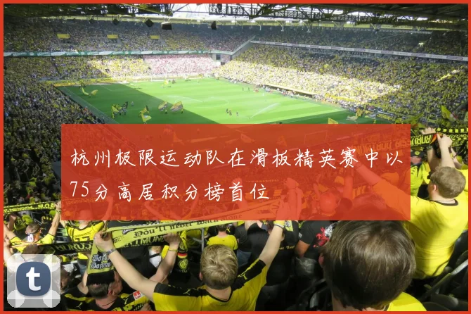 杭州极限运动队在滑板精英赛中以75分高居积分榜首位